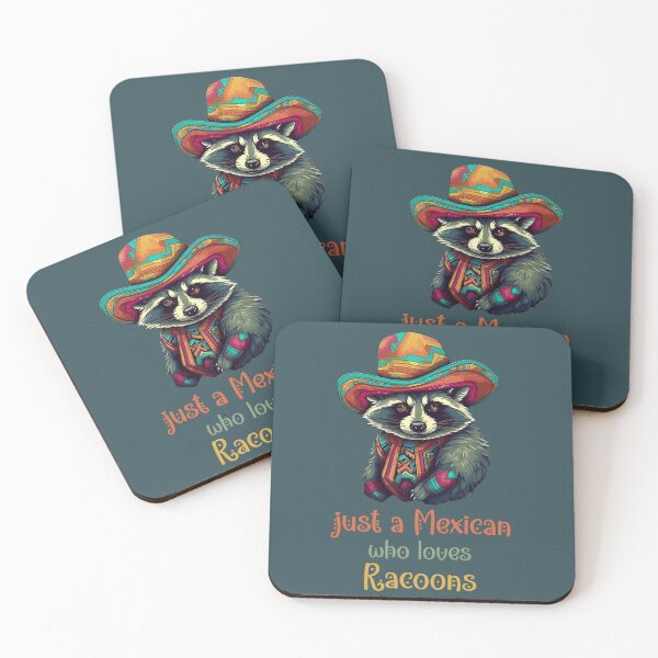 Item preview, just a mexican who loves racoons designed and sold by EmeraldeaArt.