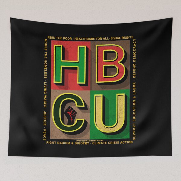 Artikelvorschau, PMD00845 Progressive Movement Designs HBCU Pride Fist Design zeigt, dass Sie historisch schwarze Colleges und Universitäten unterstützen Studenten progressive Ziele für Demokraten entworfen und verkauft von ProgressiveLeft.