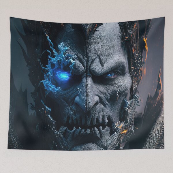 Item preview, Zombie lich man portrait designed and sold by RK - Shop.