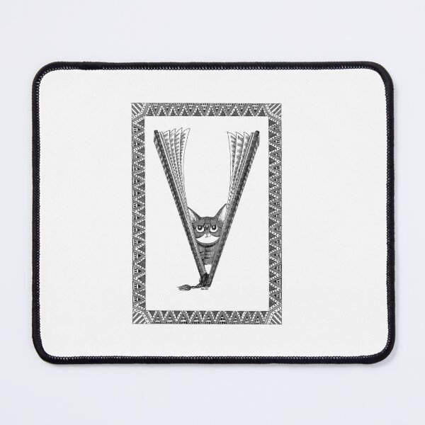 Item preview, Cat Alphabet: letter V designed and sold by gatteria.
