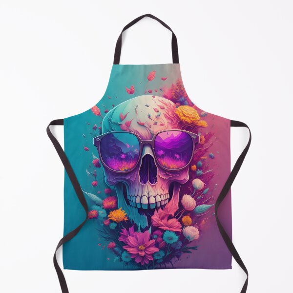 Item preview, Floral Skull With Sunglasses designed and sold by MudbloodStore.