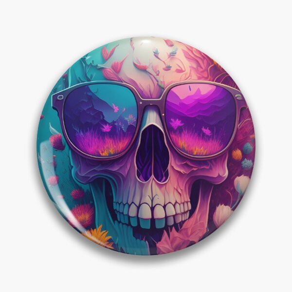 Item preview,  Floral Skull With Sunglasses designed and sold by MudbloodStore.