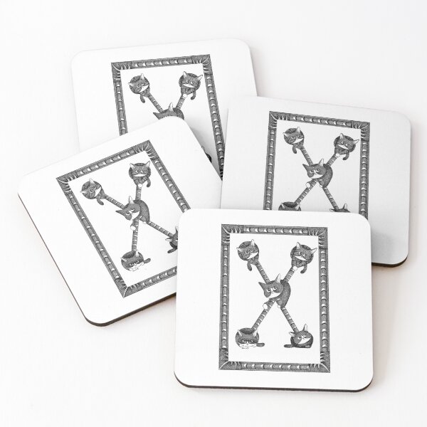 Item preview, Cat Alphabet: letter X designed and sold by gatteria.
