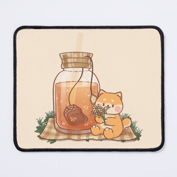 Item preview, Cute Chamomille Shiba Tea designed and sold by Kukookat.