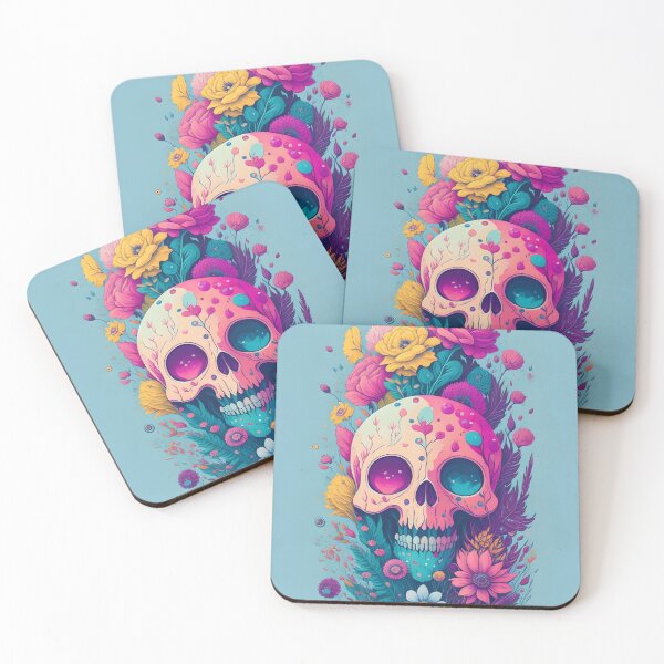 Item preview, Floral Skull Vector designed and sold by MudbloodStore.