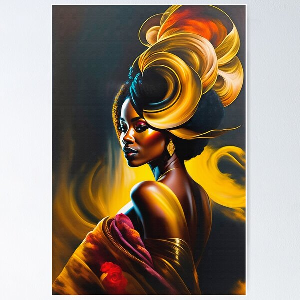 Item preview, Lovely ebony girl designed and sold by Yamy Morrell  Art and Design.