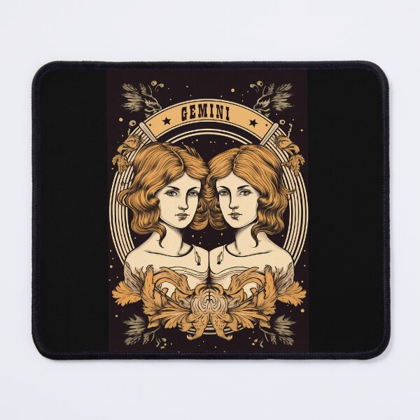 Item preview, Vintage Style Gemini Zodiac Sign Art, Gemini Zodiac Sign Gift, Gemini Art for her and him designed and sold by ADGFX.