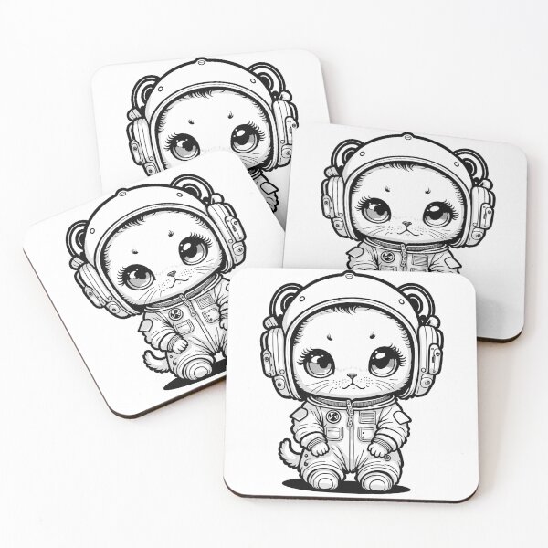 Item preview, astronaut cat designed and sold by ViktorVigo.