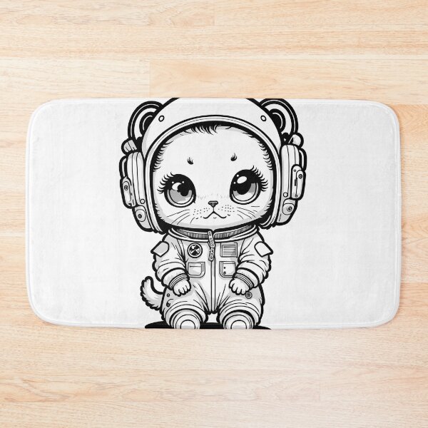Item preview, astronaut cat designed and sold by ViktorVigo.