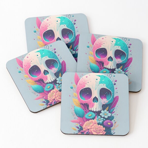 Item preview, Floral Skull Vector designed and sold by MudbloodStore.