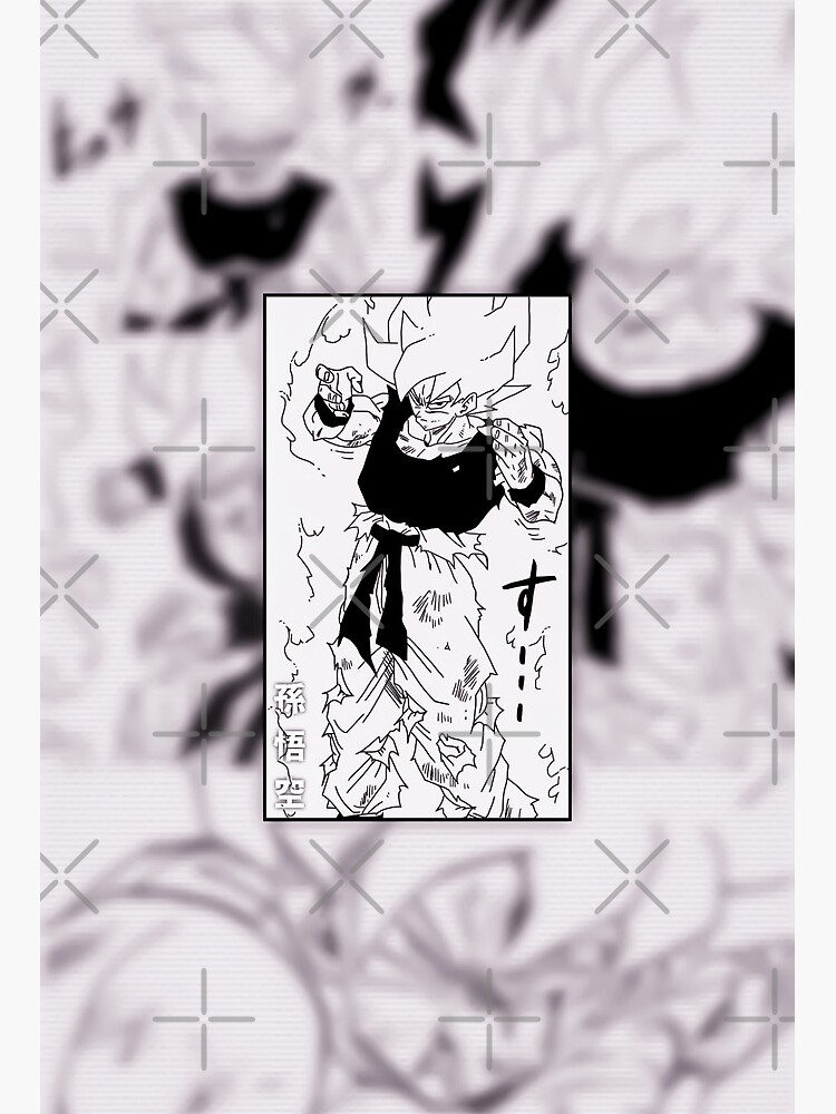 Dragon Ball Z Goku VS Frieza Manga Panel Mounted Print for Sale