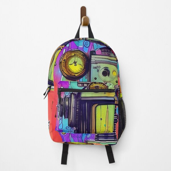 Item preview, Steampunk colorful adorable cute robot designed and sold by REALDesign-Shop.