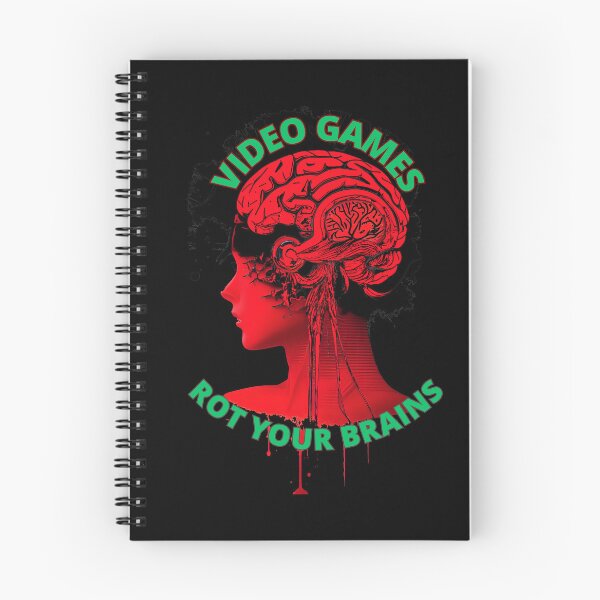 Item preview, Video games rot your brains  designed and sold by Tw1nsAIArt.