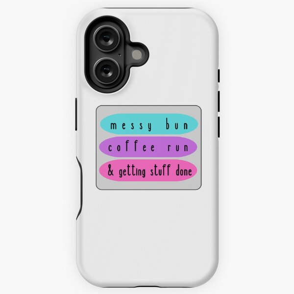 Vista previa del artículo con la obra «Bollo desordenado, carrera de café y hacer cosas», diseñado y vendido por jechaiyells.