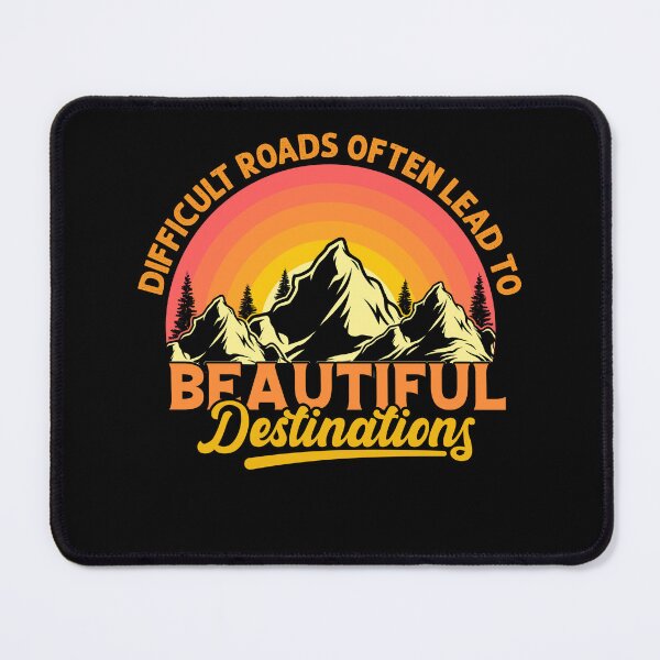 Item preview, Difficult roads often lead to beautiful destinations  designed and sold by VintageRealm.