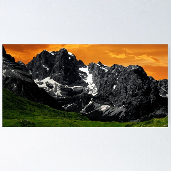 Item preview,  Dolemite Mountains, italy wall art,Mountain wall decor, Large Mountain Wall Art Mountain Metal Wall Art,Nature Mountain designed and sold by eyesight4vision.