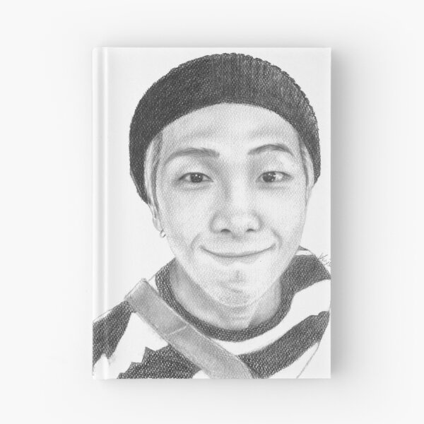 Item preview, Namjoon RM BTS fanart kpop portrait realistic pencil designed and sold by Krasiaart.