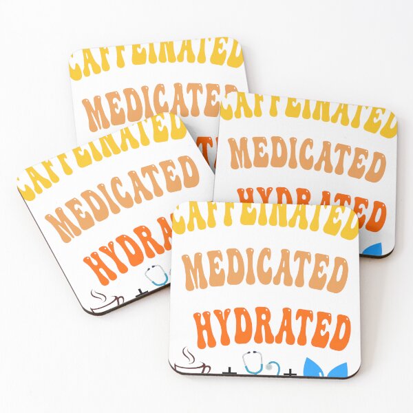 Item preview, Caffeinated Medicated Hydrated designed and sold by moloudesign.