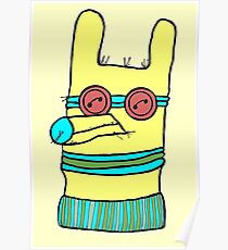 Yellow Sock Puppet Poster