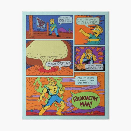 Artikel-Vorschau von Comic-Seite zur Entstehungsgeschichte von Radioactive Man, designt und verkauft von REALsaintpetty.