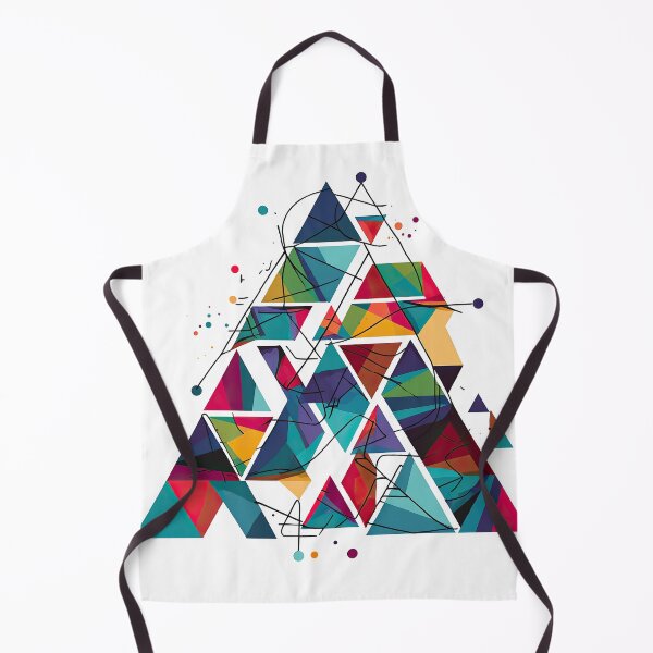 Item preview, Artistic Geometric Triangle Fusion, Striking Overlapping Triangles, Abstract Geometric Design designed and sold by retrotshirtsai.