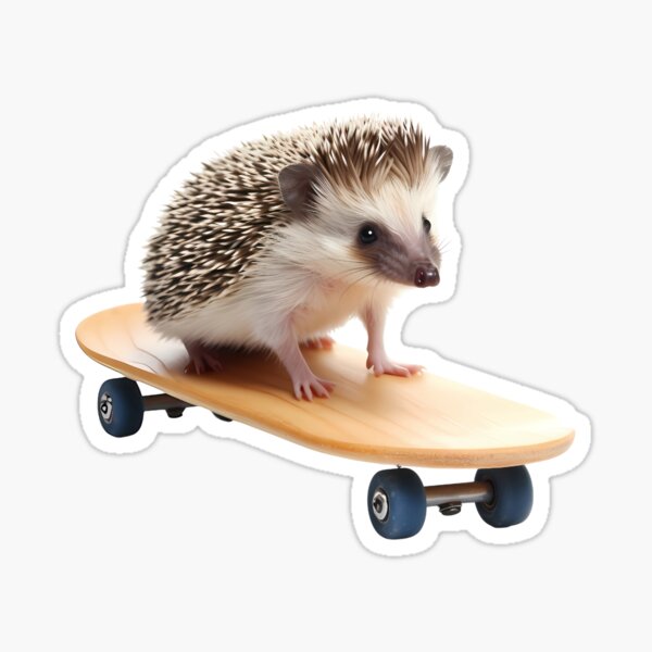 Skate and Quill: Hedgehog Shreddin' the Streets! Sticker