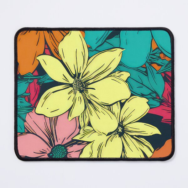 Item preview, Andy Warhol style flowers designed and sold by Pixel Playground.