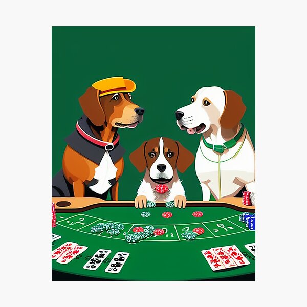 Home of Basset Hound Dogs Playing Poker Cutting Board - Easy Grip Non