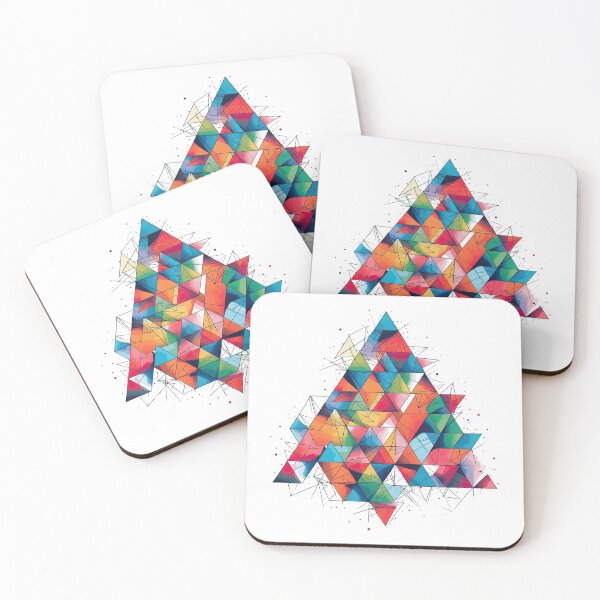 Item preview, Artistic Geometric Triangle Fusion, Striking Overlapping Triangles, Abstract Geometric Design designed and sold by retrotshirtsai.