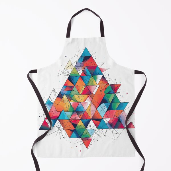 Item preview, Artistic Geometric Triangle Fusion, Striking Overlapping Triangles, Abstract Geometric Design designed and sold by retrotshirtsai.