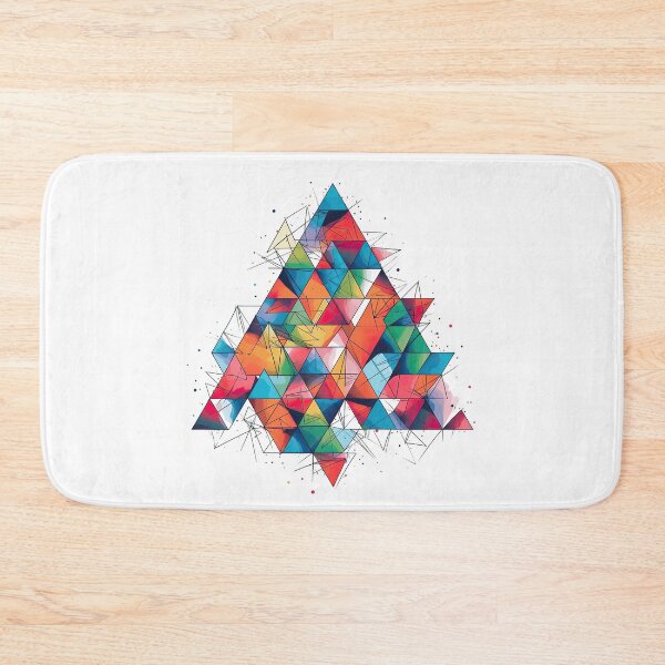 Item preview, Artistic Geometric Triangle Fusion, Striking Overlapping Triangles, Abstract Geometric Design designed and sold by retrotshirtsai.