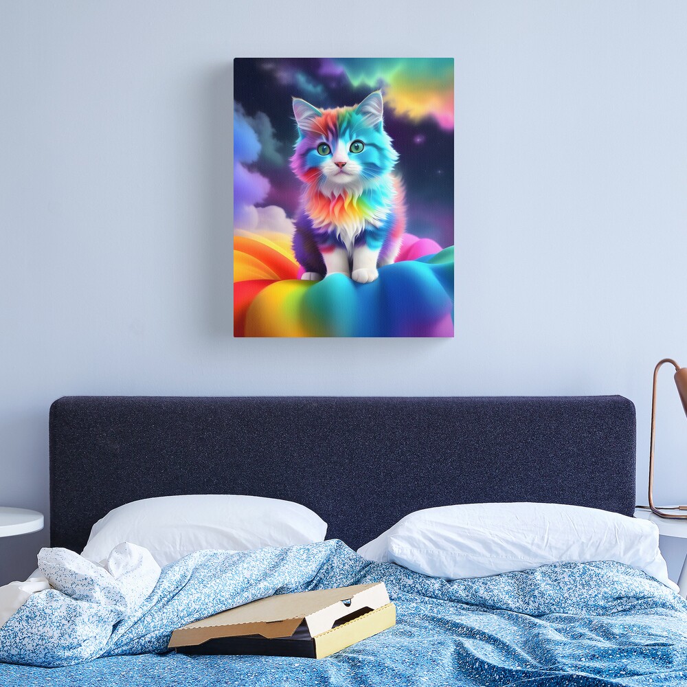 Rainbow Cat serie Diamond Painting Frames Diseño Manual