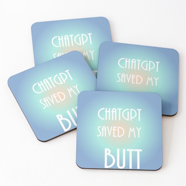 Item preview, ChatGPT Saved My Dark Pastel Blue  butt designed and sold by TechsQuickArt.