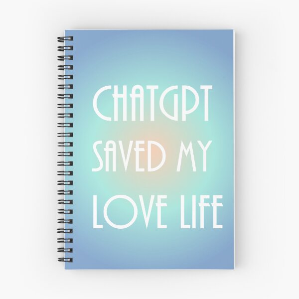 Item preview, AI and ChatGPT is my Hear for Dark Pastel Blue  love life designed and sold by TechsQuickArt.