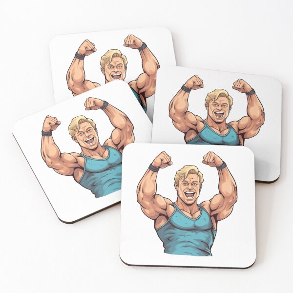 Item preview, Muscular Blond Guy designed and sold by ForeverPrintsOK.