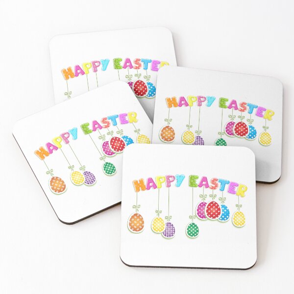 Item preview, Happy Easter with Colorful eggs designed and sold by Artista-shop.