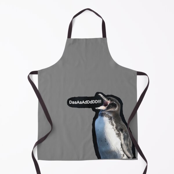 Item preview, Galapagos Penguin calls for Dad (Grey #808080 background) designed and sold by SBPenguins.
