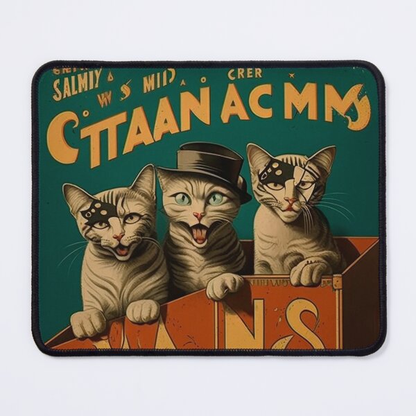 Item preview, comedy cat retro cinema designed and sold by chicagocat80s.