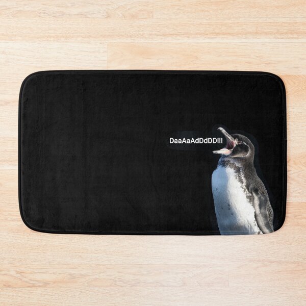 Item preview, Galapagos Penguin calls for Dad (black background)  designed and sold by SBPenguins.