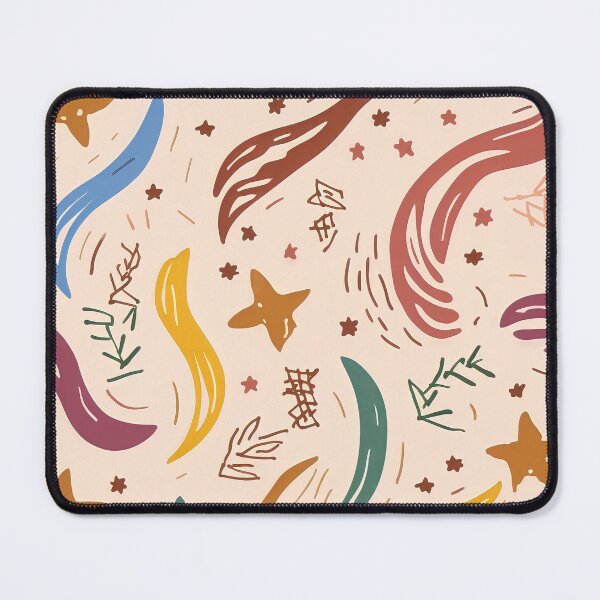 Item preview, Seamless Abstract Bohemian Style with Stars and Rainbow colored signs designed and sold by OgiPrintShop.
