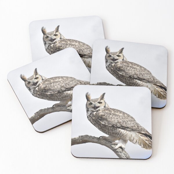 Item preview, Great Horned Owl Squawking designed and sold by Kathleen Brant.