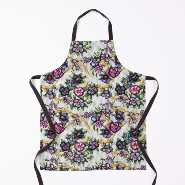Item preview, Pansies cross stitch tiling pattern designed and sold by paulstamp.