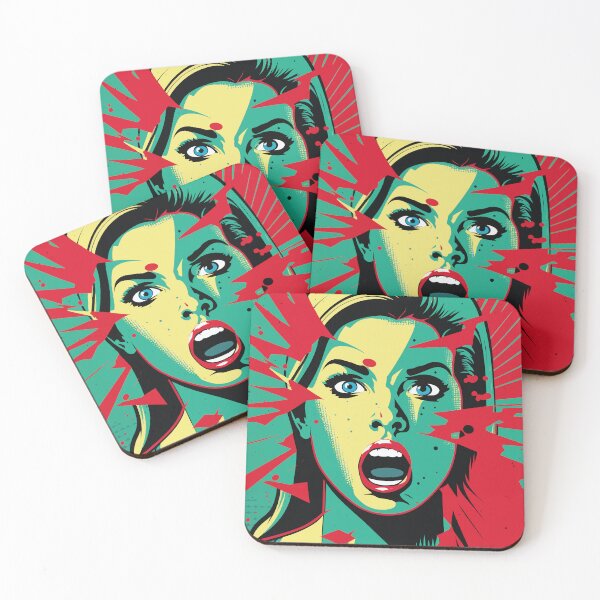 Item preview, Surprised woman pop art designed and sold by juancbp60.