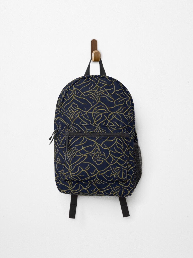 Thumbnail 1 of 3, Backpack, Abstract flower pattern - Geometric designed and sold by Elbenj.