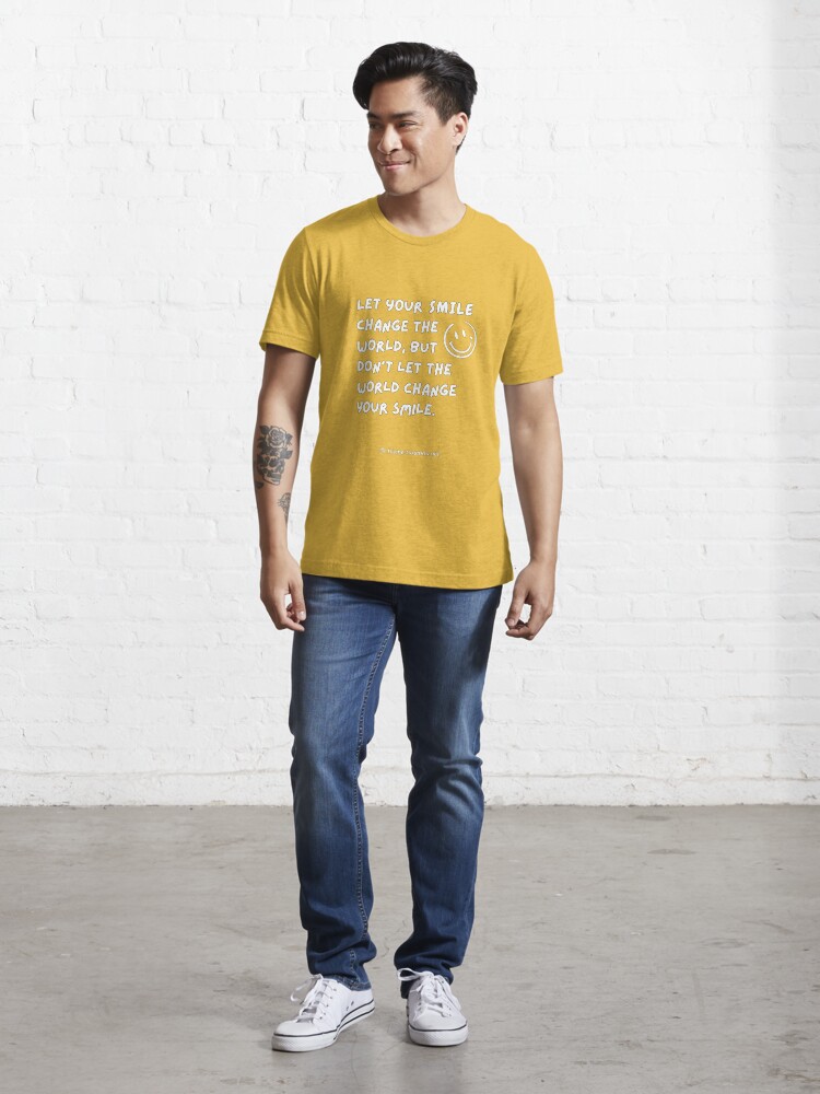 Thumbnail 5 of 7, Essential T-Shirt, Let Your Smile Change The World T-SHIRT designed and sold by Jeff Divine.