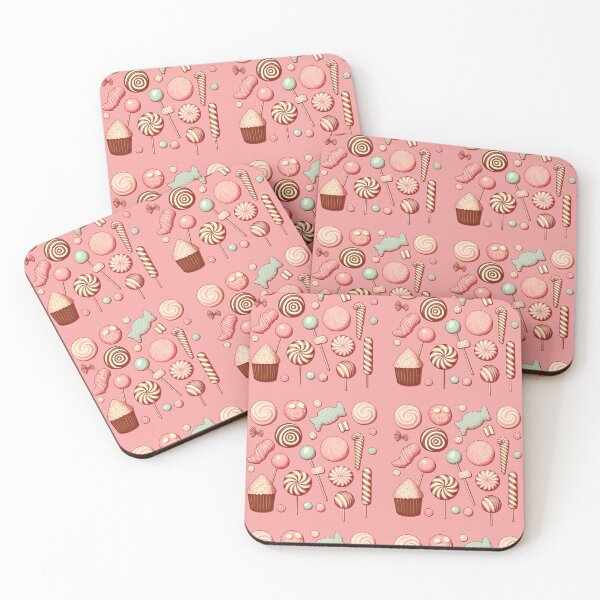 Item preview, Nice pink gom and candy vector art pattern for Iphone case ,Cute Insects Watercolor Wildflower clipart,Abstract art painting designed and sold by MariamaArts.