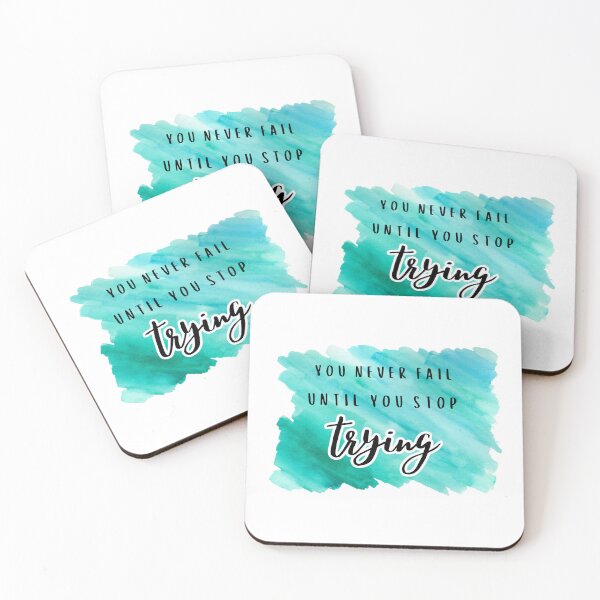 Item preview, you never fail until you stop trying designed and sold by jechaiyells.