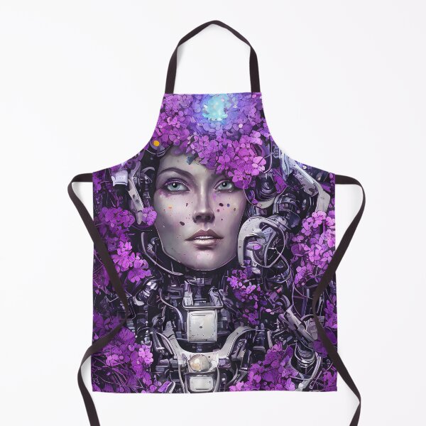 Item preview, Android Woman Buried in Bed of Violet Flowers designed and sold by TalosInitiative.