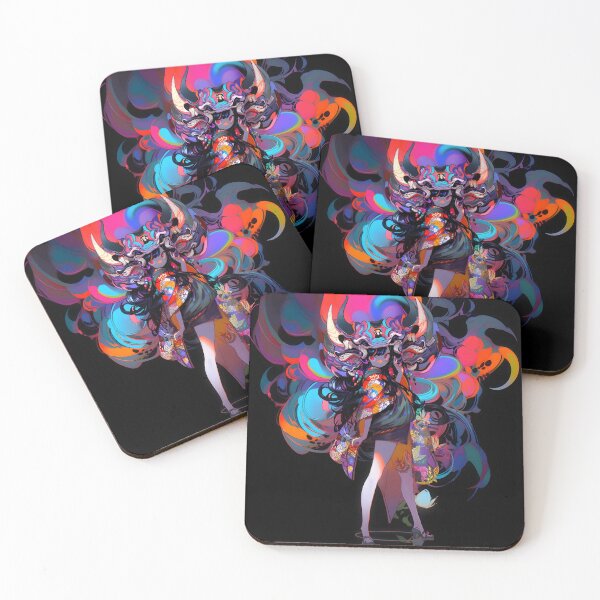 Item preview, Anime art, neon, digital, psycedelic, graphic art piece designed and sold by CragGrimVisions.