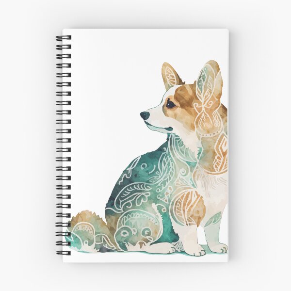 Item preview, A Bohemian Patterned Corgi in Watercolor - Boho Animals designed and sold by GVRDesign.